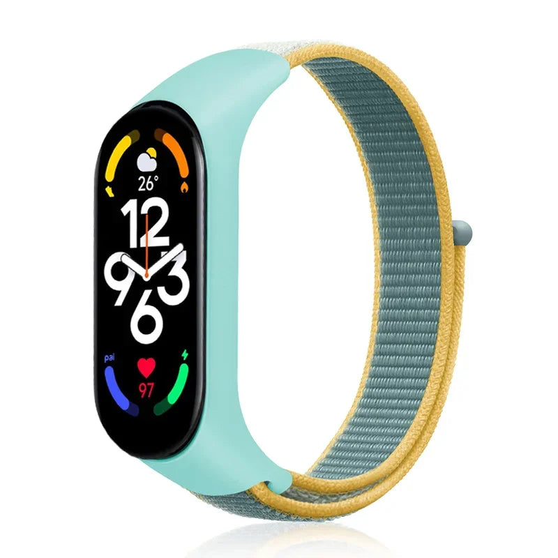 Nylon loop For Xiaomi Mi Band 7-7 nfc smartwatch Wristband Sports Miband7 Correa Replacement Bracelet smart band 7 6 5 3 4 Strap