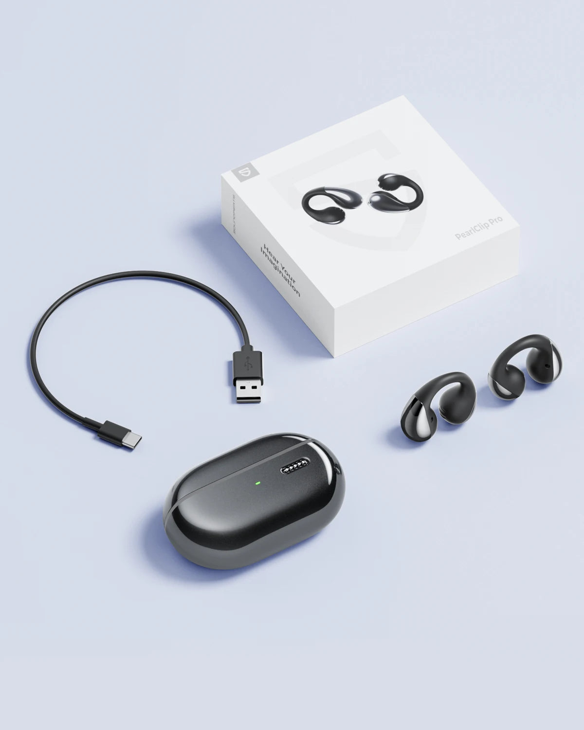 SoundPEATS PearlClip Pro Wireless Earphones Bluetooth 5.4 Opean-Ear Earbuds With AI ENC Clear Call, Multipoint Connection, IPX5