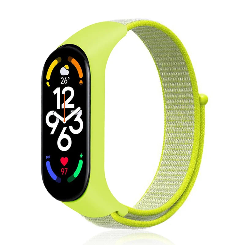 Nylon loop For Xiaomi Mi Band 7-7 nfc smartwatch Wristband Sport Miband7 Correa Replacement Bracelet smart band 7 6 5 4 3 Strap