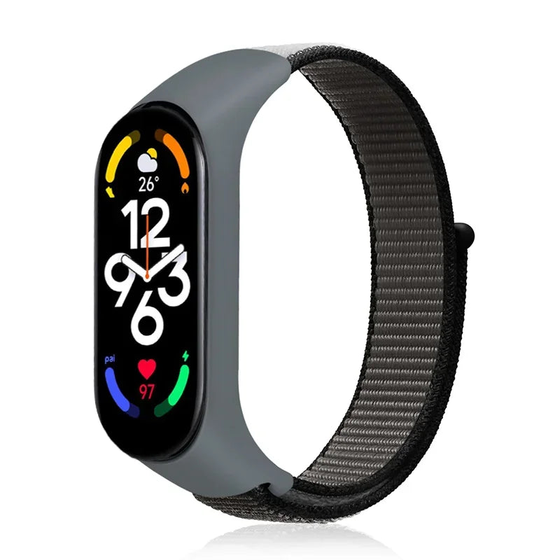 Nylon loop For Xiaomi Mi Band 7-7 nfc smartwatch Wristband Sports Miband7 Correa Replacement Bracelet smart band 7 6 5 3 4 Strap