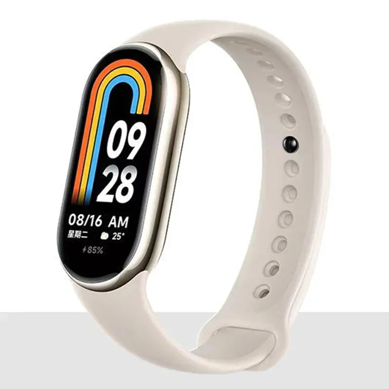 Sport Strap For Xiaomi Mi band 8-8 NFC Belt Replacement miband8 silicone Bracelet smart band 8 waterproof Watchbands Accessories