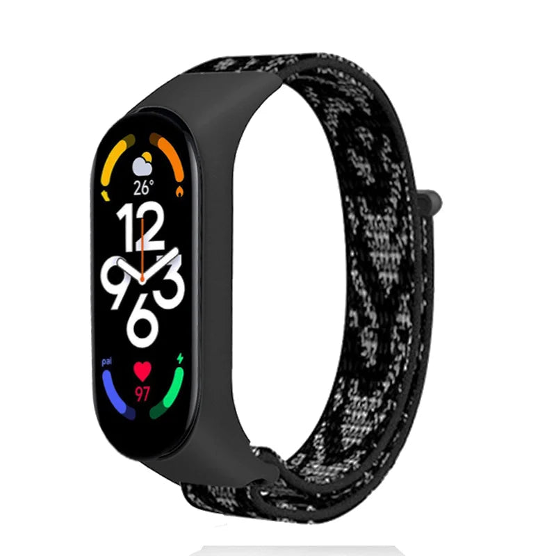 Nylon loop For Xiaomi Mi Band 7-7 nfc smartwatch Wristband Sport Miband7 Correa Replacement Bracelet smart band 7 6 5 4 3 Strap