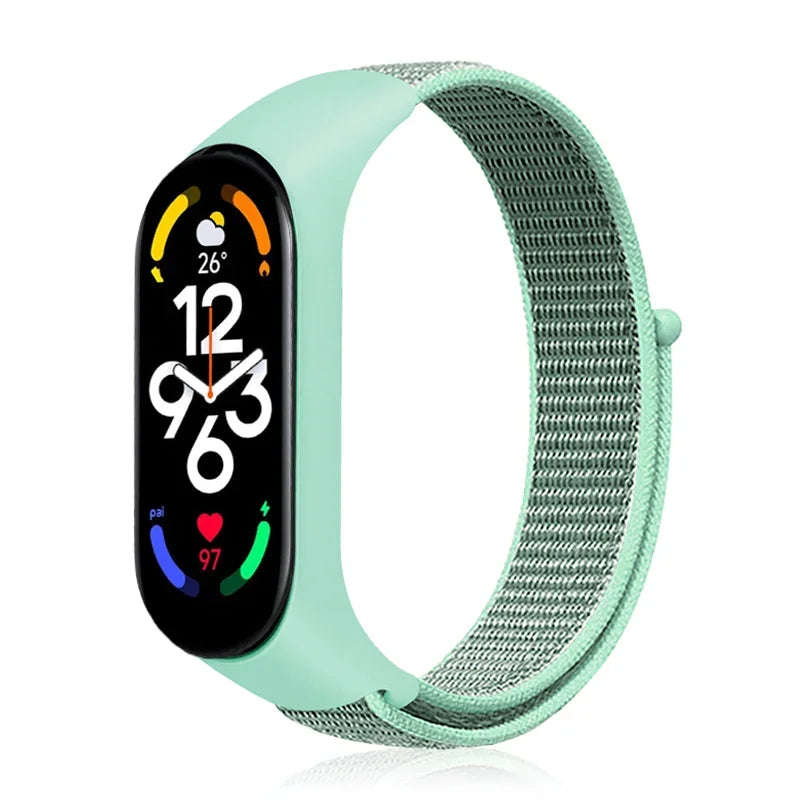 Nylon loop For Xiaomi Mi Band 7-7 nfc smartwatch Wristband Sports Miband7 Correa Replacement Bracelet smart band 7 6 5 3 4 Strap