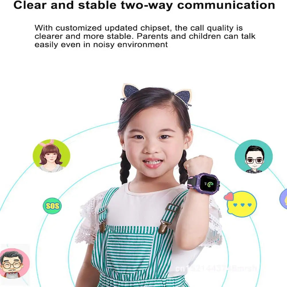 KGG Q19 Kids Wristwatch 2G SOS Call Smart Watch Remote Monitor Phone Watch LBS Position with Camera Children for Boys Girls.