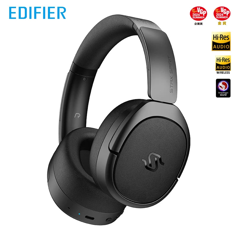 Edifier Stax Spirit S5 Wireless Headphones Planar Magnetic Headset Bluetooth 5.4 Hi-Res Audio 80 Hours Playback Lambskin Pads