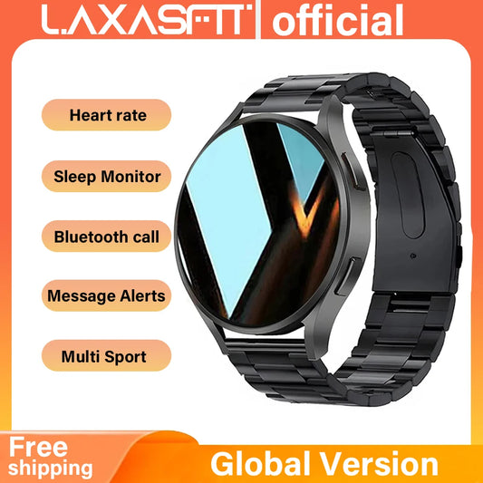 LAXASFIT 2025 New Watch 6 Business Smart Watch Men Bluetooth Call Sleep Health Monitor Fashion Sports Smartwatch for Android IOS