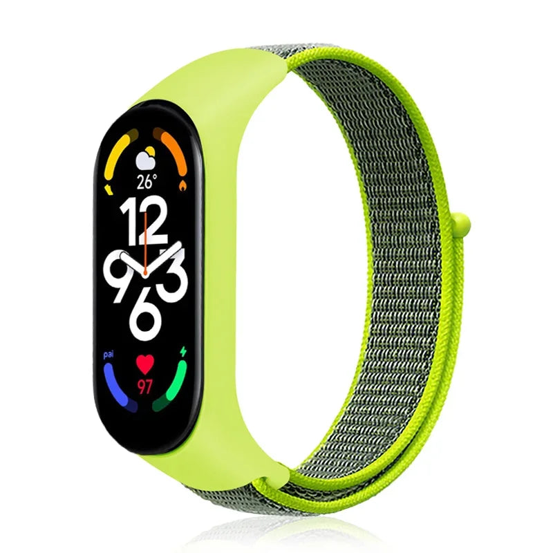 Nylon loop For Xiaomi Mi Band 7-7 nfc smartwatch Wristband Sports Miband7 Correa Replacement Bracelet smart band 7 6 5 3 4 Strap