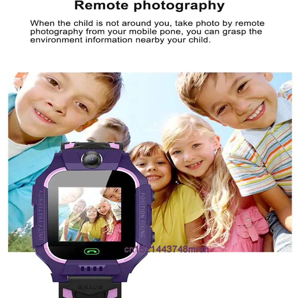 KGG Q19 Kids Wristwatch 2G SOS Call Smart Watch Remote Monitor Phone Watch LBS Position with Camera Children for Boys Girls.