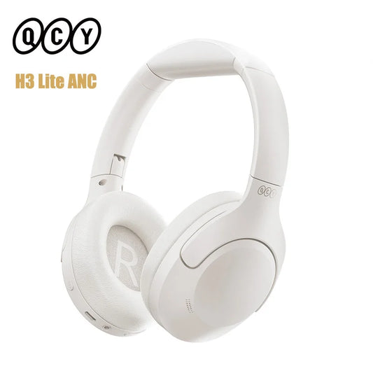 QCY H3 Lite ANC Wireless Wireless Headphone Bluetooth 5.3 Earphone HIFI Headset 40mm Driver Foldable Over Ear Headphone 60H