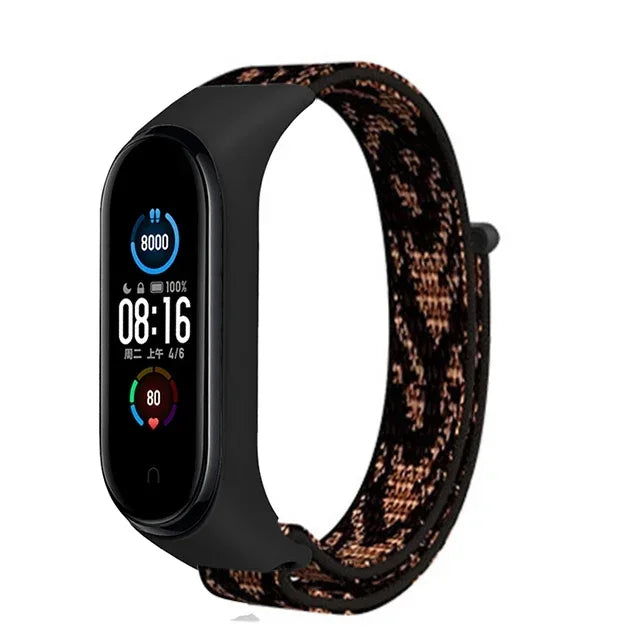 Bracelet For Mi Band 6 7 Strap Nylon Sport loop watch Belt Pulseira Correa Mi band 4 Wristband for xiaomi Mi band 5 4 3 Bracelet